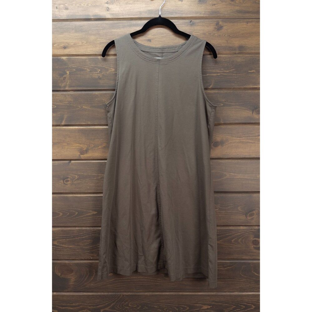 Everlane Tank Dress Forest Green Size L Cotton Sleeveless Shift Dress